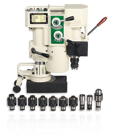攜帶式磁性鑽孔攻牙機 (可在運轉中進行變速) - MTM-930A